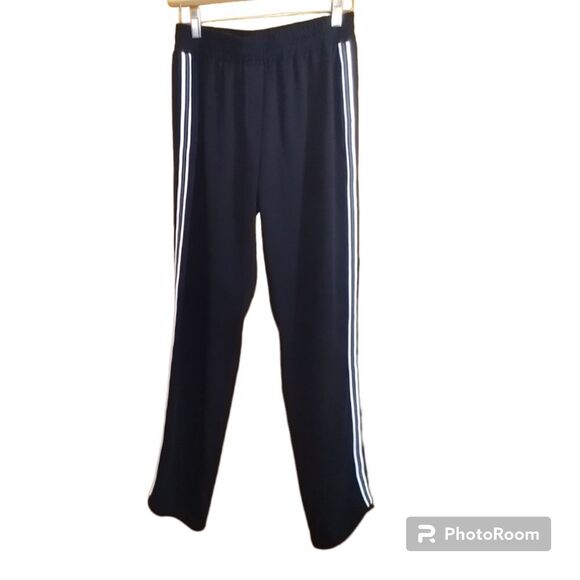 Peace of Cloth 2pc Set Dolman Sleeve Top & Pull On Track Pants Black White XS - Picture 6 of 10